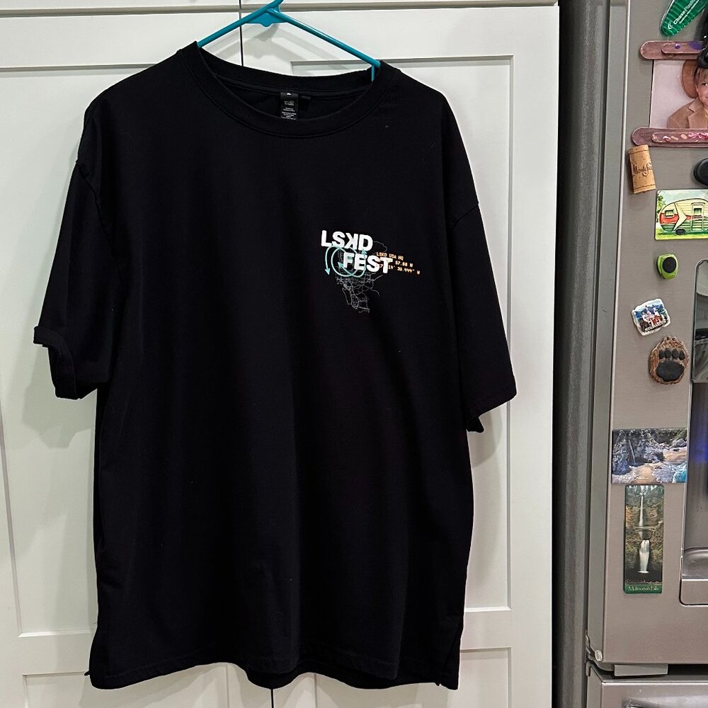 LSKD Fest T-Shirt, Women's XL, Black, Short Sleeved